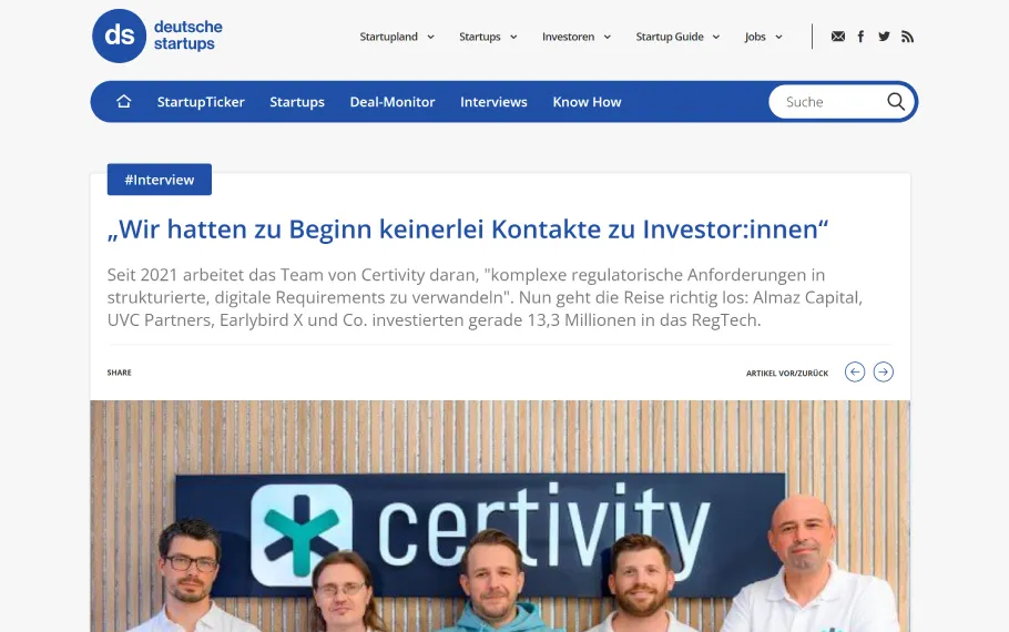 „Wir hatten zu Beginn keinerlei Kontakte zu Investor:innen“